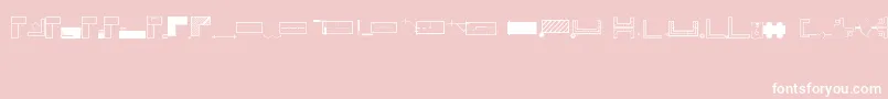 Office Font – White Fonts on Pink Background
