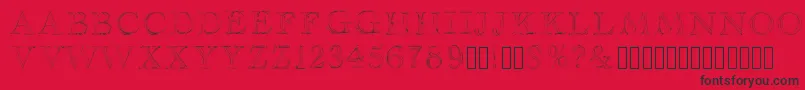 Police Haityfont – polices noires sur fond rouge