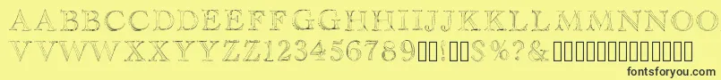 Haityfont Font – Black Fonts on Yellow Background