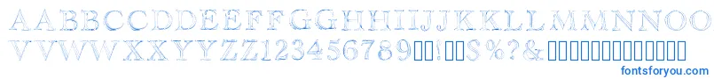 Haityfont Font – Blue Fonts on White Background