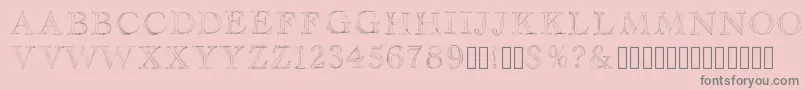 Haityfont Font – Gray Fonts on Pink Background