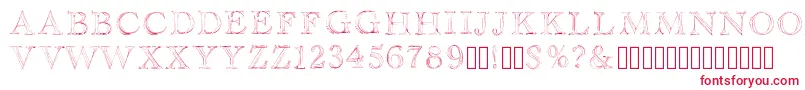 Haityfont Font – Red Fonts on White Background