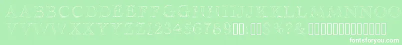 Haityfont Font – White Fonts on Green Background