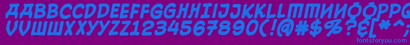 10CentSovietBold Font – Blue Fonts on Purple Background