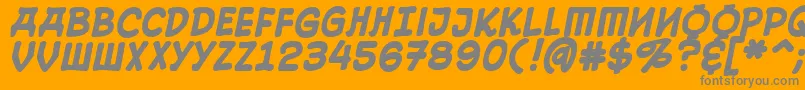 10CentSovietBold Font – Gray Fonts on Orange Background