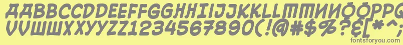 10CentSovietBold Font – Gray Fonts on Yellow Background