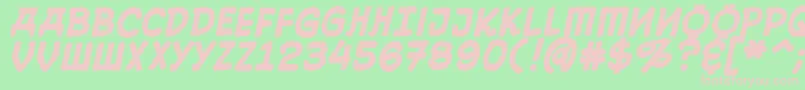 10CentSovietBold Font – Pink Fonts on Green Background