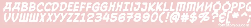 10CentSovietBold Font – White Fonts on Pink Background