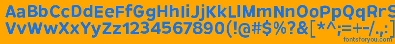 RemissisSb Font – Blue Fonts on Orange Background