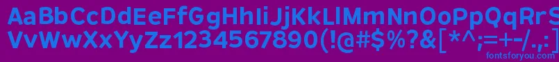 RemissisSb Font – Blue Fonts on Purple Background