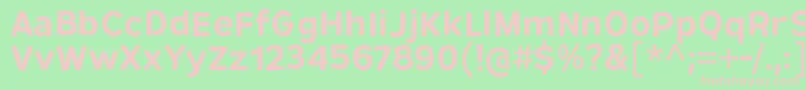 RemissisSb Font – Pink Fonts on Green Background