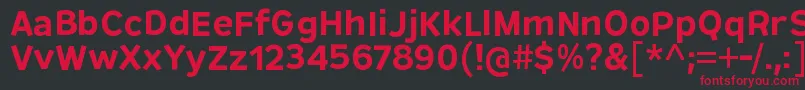 RemissisSb Font – Red Fonts on Black Background