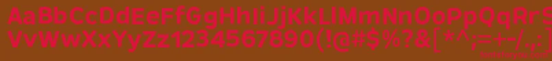 RemissisSb Font – Red Fonts on Brown Background