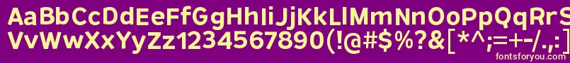 Шрифт RemissisSb – жёлтые шрифты на фиолетовом фоне