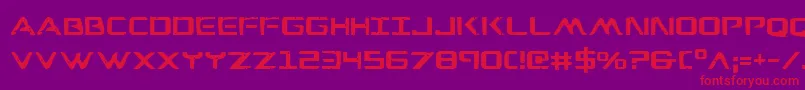 War Font – Red Fonts on Purple Background