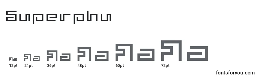 Superphu Font Sizes