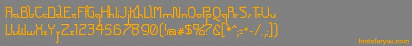 FuturexArthur Font – Orange Fonts on Gray Background
