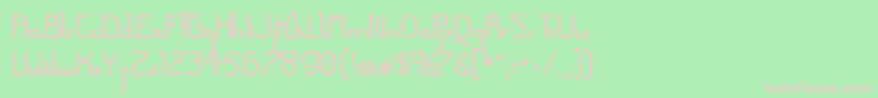 FuturexArthur Font – Pink Fonts on Green Background