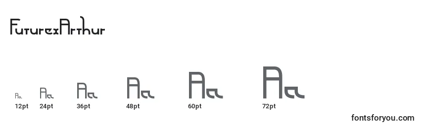FuturexArthur Font Sizes