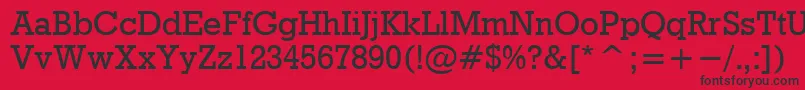 Rdo Font – Black Fonts on Red Background