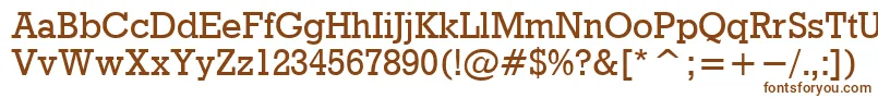 Rdo Font – Brown Fonts on White Background