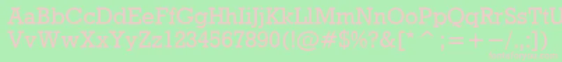 Rdo Font – Pink Fonts on Green Background