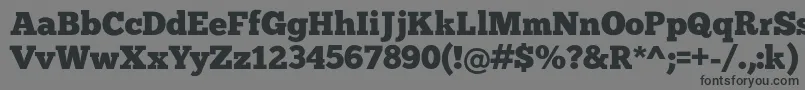 Chunk Font – Black Fonts on Gray Background