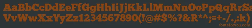 Chunk Font – Brown Fonts on Black Background