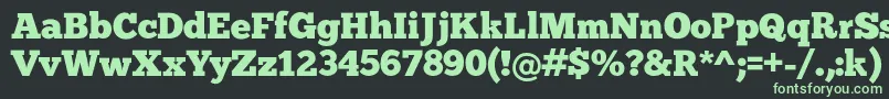 Chunk Font – Green Fonts on Black Background