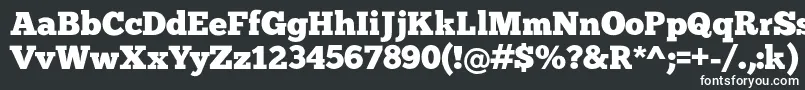 フォントChunk – 黒い背景に白い文字