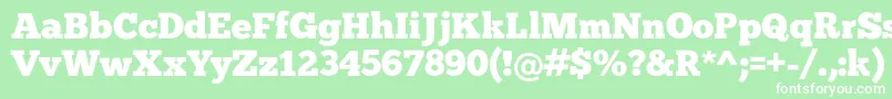 Chunk Font – White Fonts on Green Background