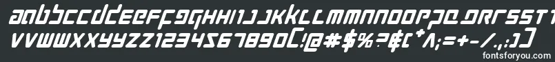 Шрифт ProkofievBoldItalic – белые шрифты