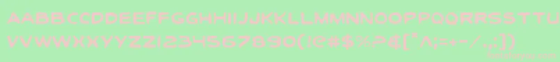 Toontil Font – Pink Fonts on Green Background