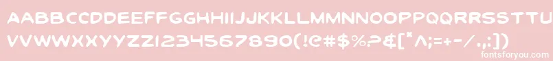 Toontil Font – White Fonts on Pink Background