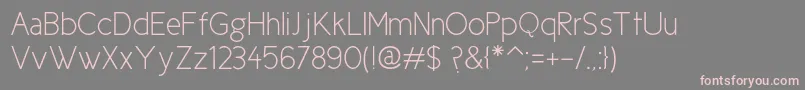 Ciclefina Font – Pink Fonts on Gray Background