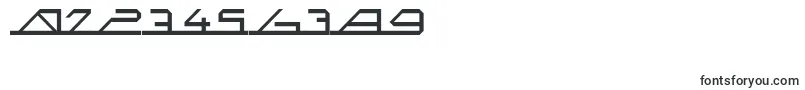 フォントMegaSlantLine – 数字と数値のためのフォント