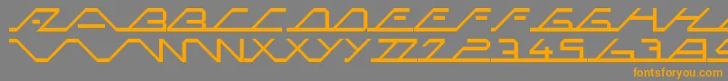 Więcej informacji o czcionce MegaSlantLine Czcionka MegaSlantLine – pomarańczowe czcionki na szarym tle