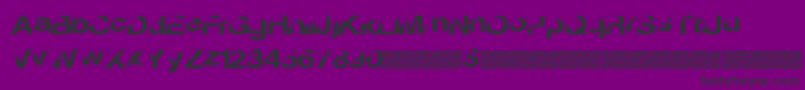 Discobreak Font – Black Fonts on Purple Background