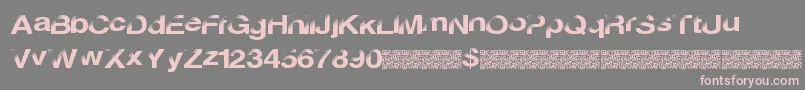 Discobreak Font – Pink Fonts on Gray Background