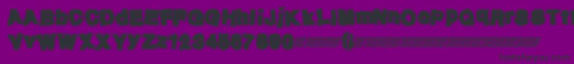 Neurotick Font – Black Fonts on Purple Background