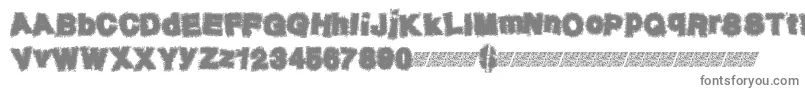 Neurotick-fontti – harmaat kirjasimet valkoisella taustalla