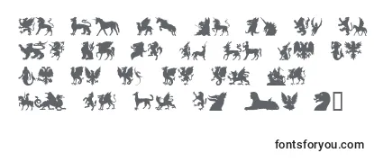 SlMythologicalSilhouettes-fontti