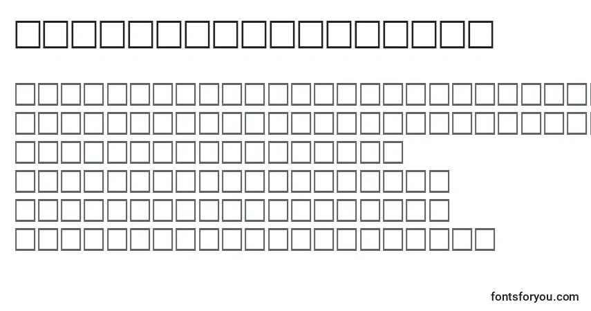Schriftart McsHor1SIWave2000 – Alphabet, Zahlen, spezielle Symbole