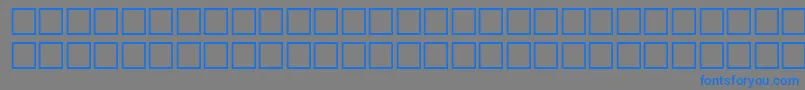McsHor1SIWave2000 Font – Blue Fonts on Gray Background