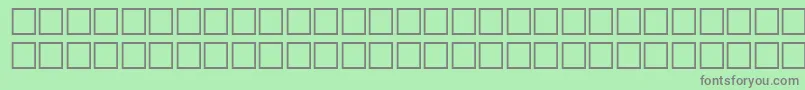 McsHor1SIWave2000 Font – Gray Fonts on Green Background