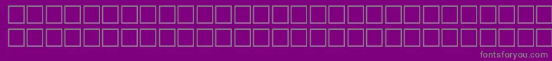 Fonte McsHor1SIWave2000 – fontes cinzas em um fundo violeta