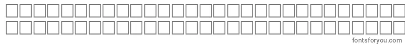 フォントMcsHor1SIWave2000 – 白い背景に灰色の文字