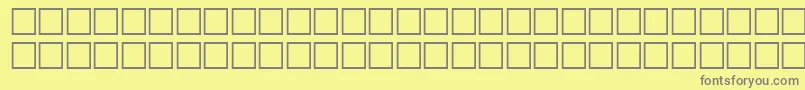 McsHor1SIWave2000 Font – Gray Fonts on Yellow Background