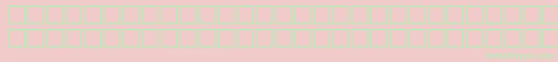 McsHor1SIWave2000-Schriftart – Grüne Schriften auf rosa Hintergrund