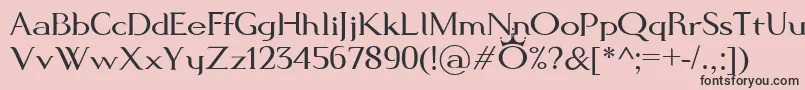 ModernKing Font – Black Fonts on Pink Background